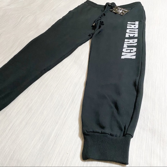 True Religion Large Branded Slim Jogger- Color Coal - Picture 5 of 16